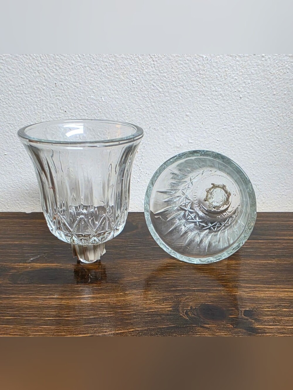 Clear Glass Votive Candle Holder Toppers